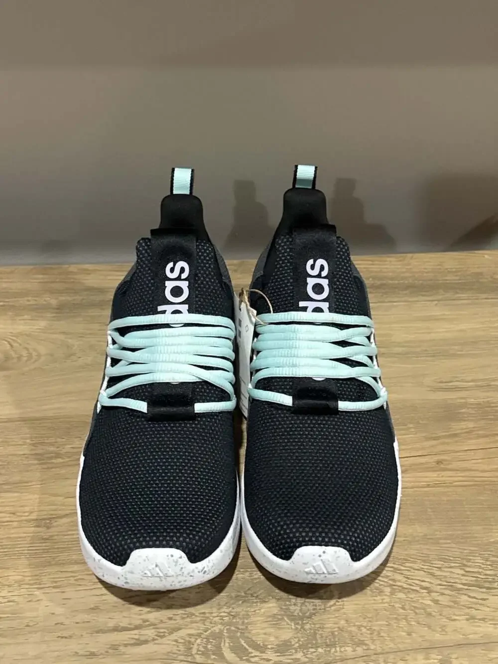 Adidas Lite Racer Adapt 7.0 Kids' Sneakers in Black and Halo Mint, size 7